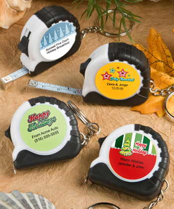 <em>Personalized  Expressions Collection</em> key chain/measuring tape favors