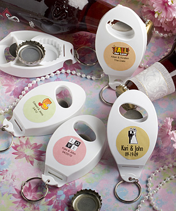 Personalized Expressions Collection Bottle Opener/Key Chain Favors