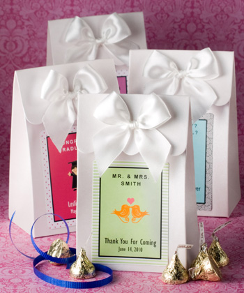 White "Delivered with Love" boxes
