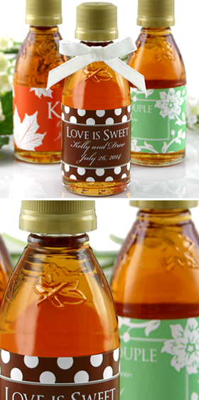 Silhouette Collection Personalized Maple Syrup