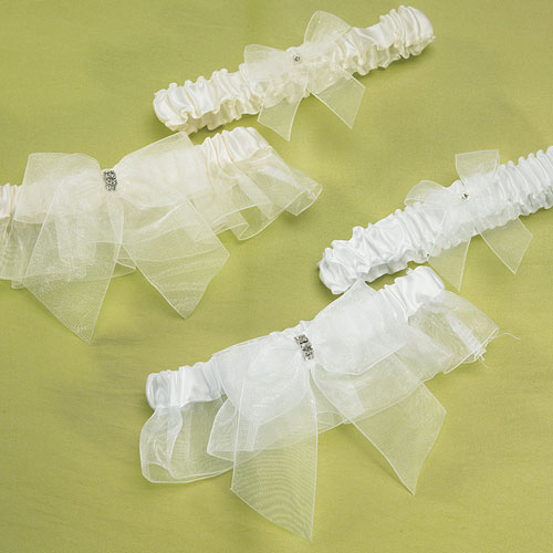 Bridal Tapestry Bridal Garter Set - Ivory