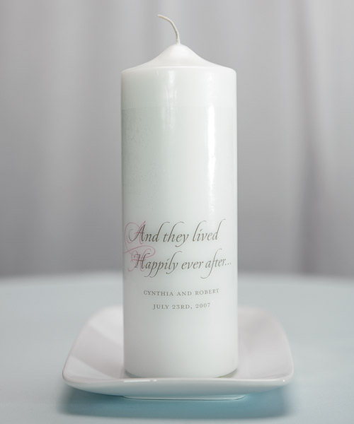 Happily Ever After Personalized Unity Candle