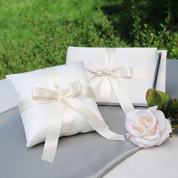 Tied with a Bow Ring Pillow