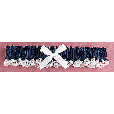 Midnight Ribbon & Lace Garter