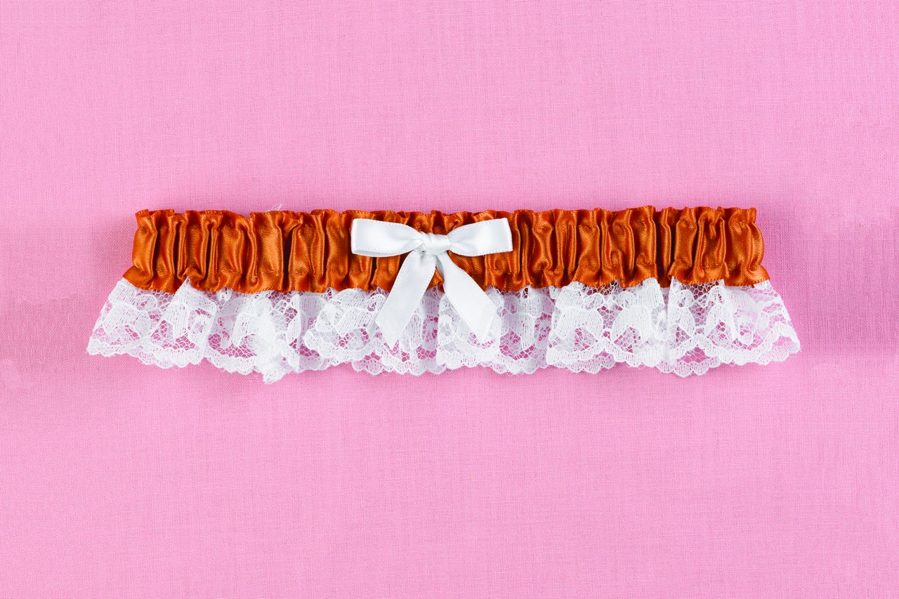 Spice Ribbon & Lace Garter