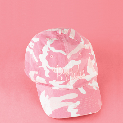 Pink Bride Camouflage Cap