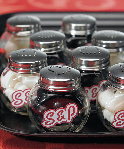 Miniature Classic Candy Jar Salt and Pepper