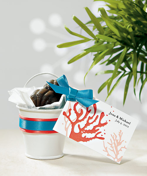 Miniature Metal Pails - Painted White