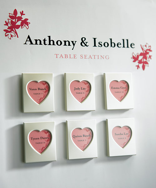 Mini Magnet Back Aluminum Heart Photo Frames