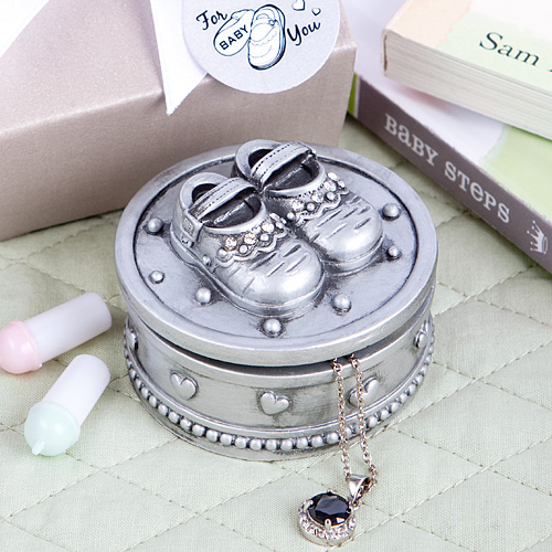 Baby shoe design trinket box