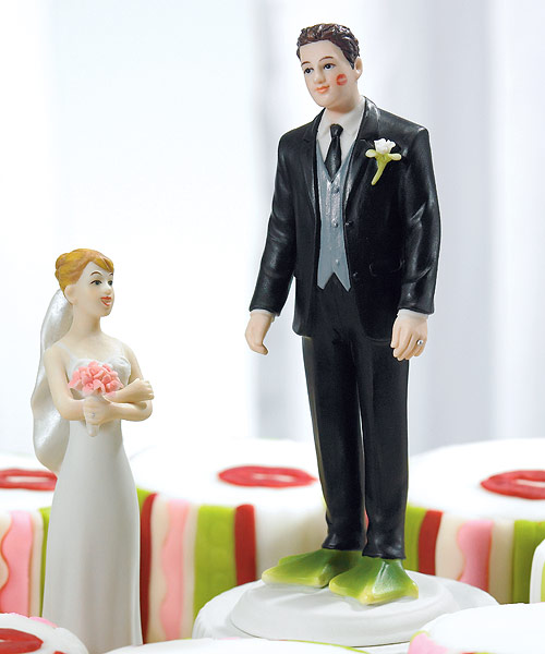 "Almost Perfect . . . Frog Prince" Groom Figurine Cake Topper