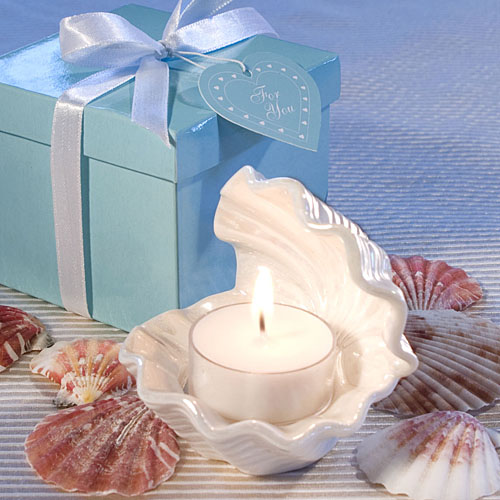 Exceptional Shell Design Candle Favors