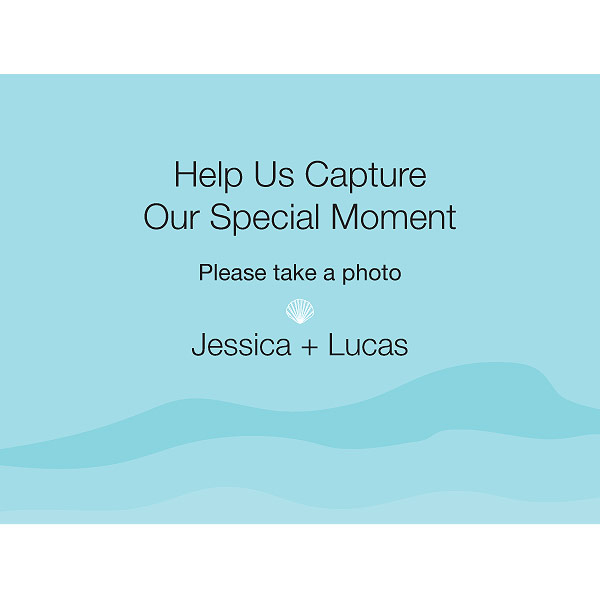 Beach Camera Table Sign