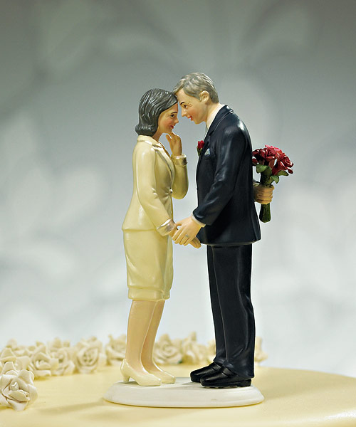 "Still in Love" Mature Couple Figurine Cake Topper