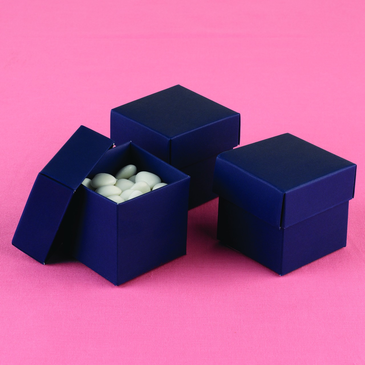 Navy 2 piece Favor Boxes
