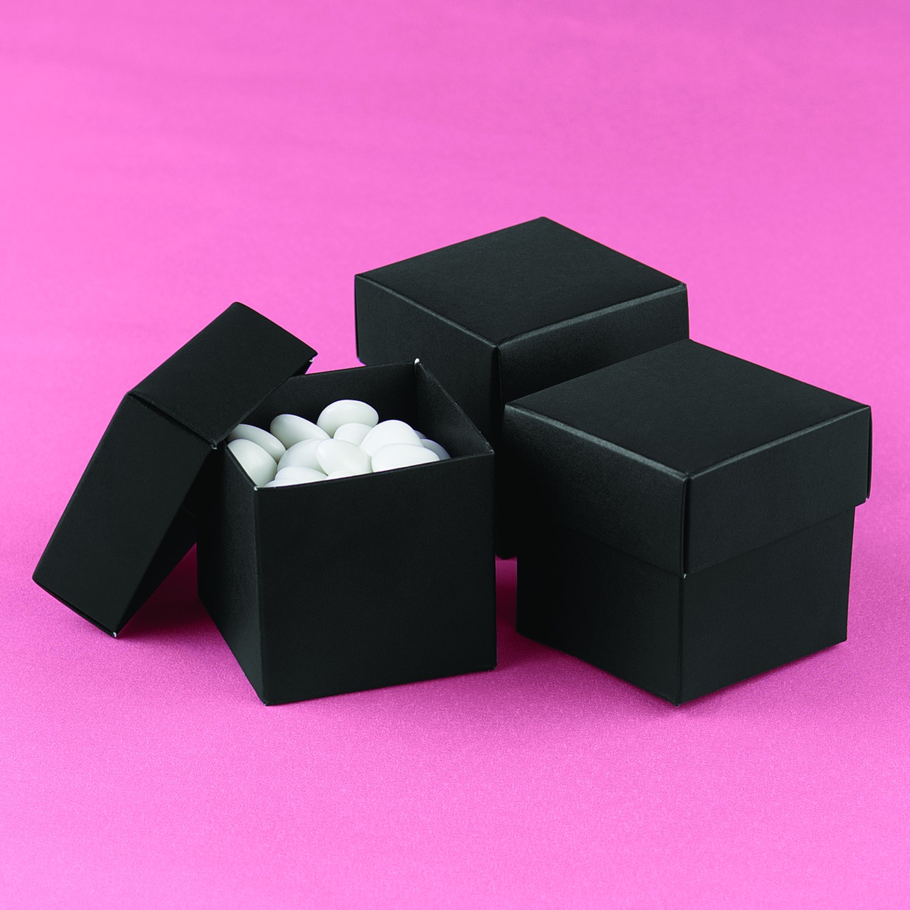 Black 2 piece Favor Boxes
