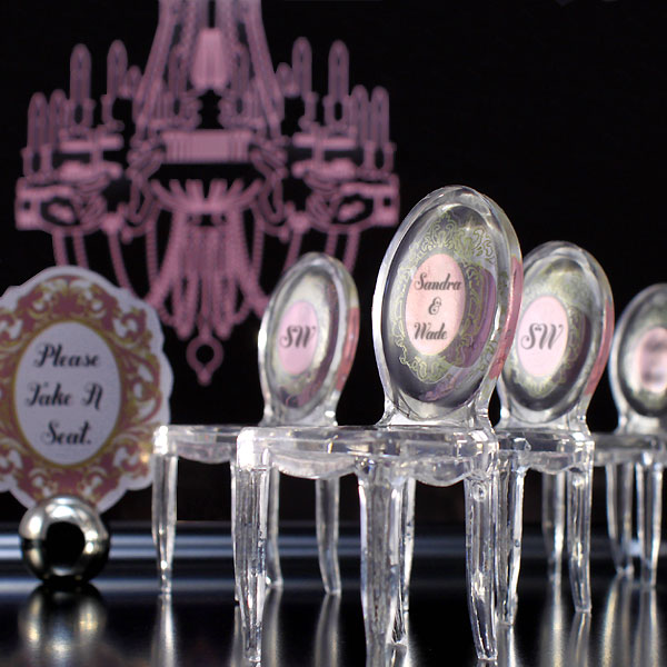 Miniature Clear Acrylic Phantom Chairs