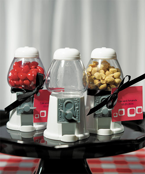 Empty Classic White Gumball Machine