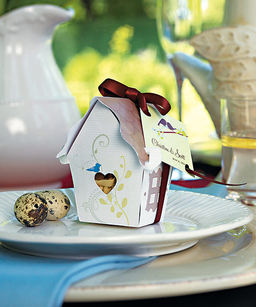 Sweet Bird House Favor Box