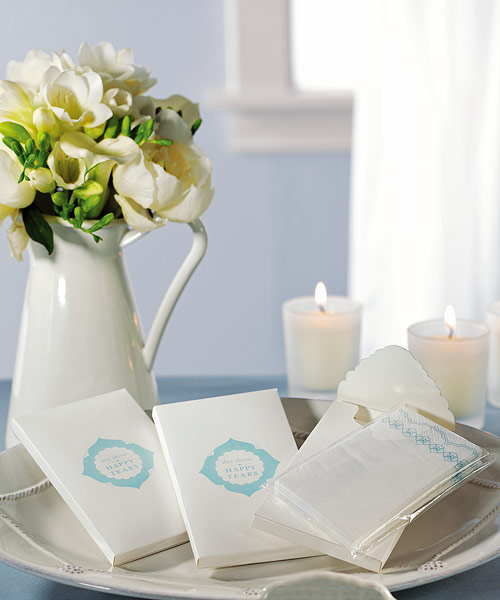 Pretty Tissues Printed in Tiffany Blue