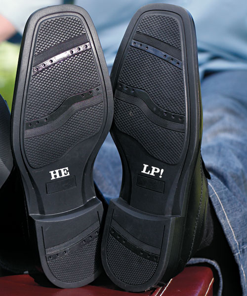 HELP Shoe Talk Stick on Decals for Shoes