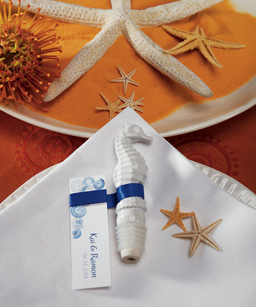 Ceramic Seahorse Bottle Stopper with Gift Packaging