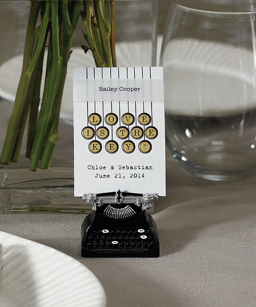 Vintage Typewriter Card Holder