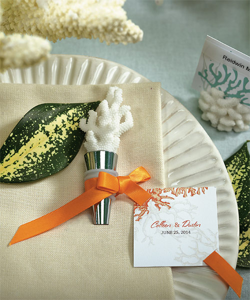 Coral Bottle Stopper with Gift Packaging