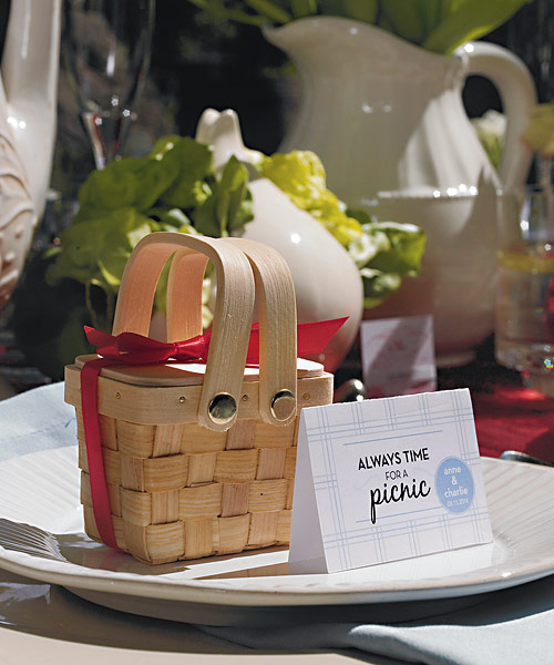 Miniature Woven Picnic Basket