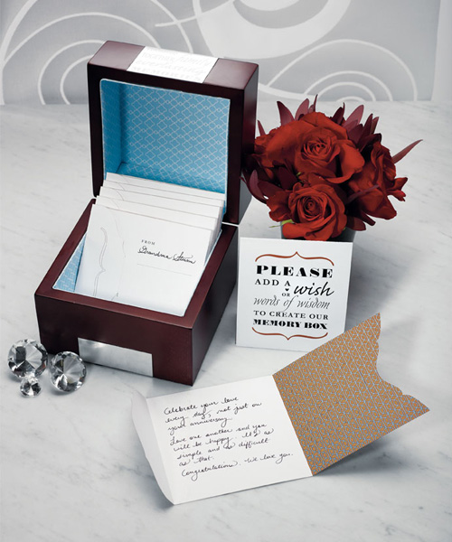 Wooden Memory Note Box