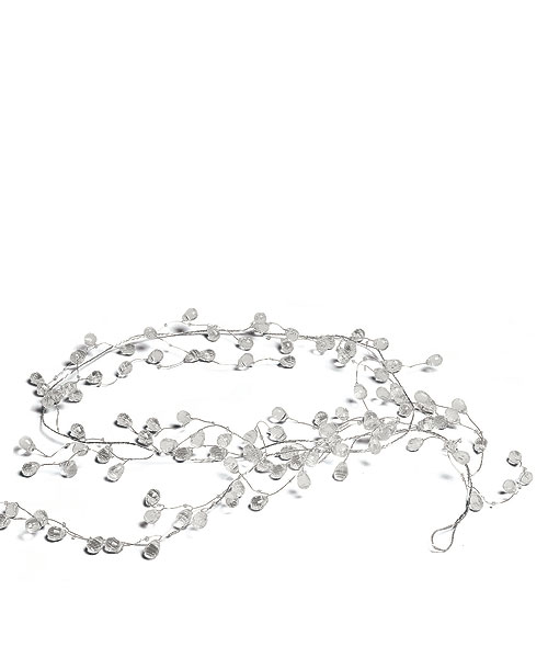 Crystal & Silver Wire Decorative Garland