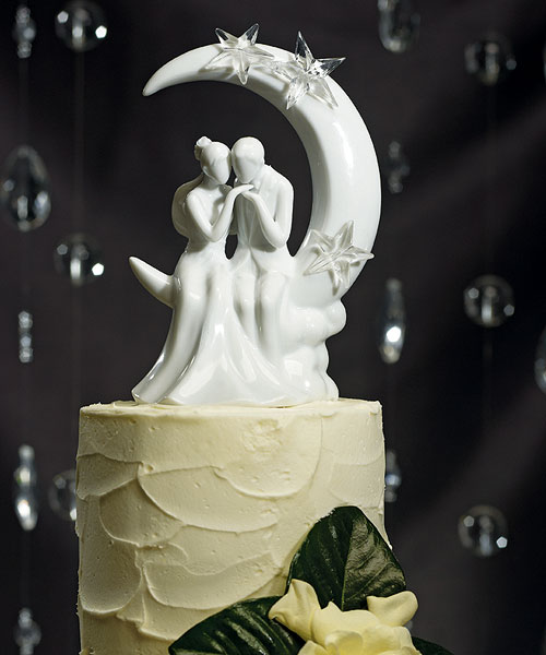 "Written in the Stars" Bride and Groom Couple Figurine Cake Topper
