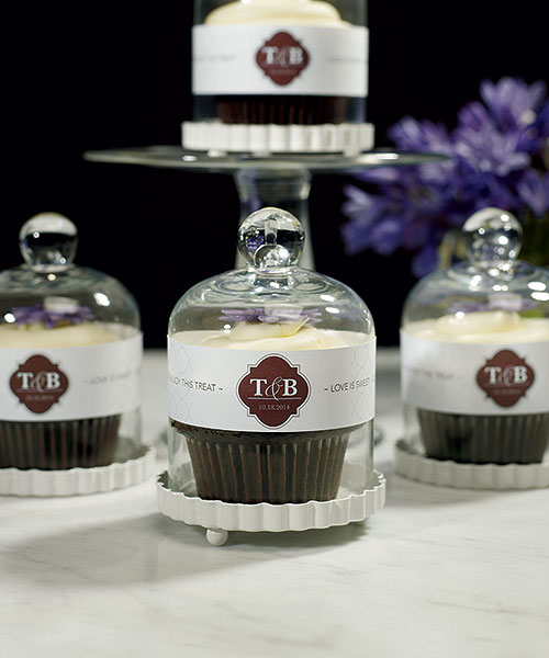 Miniature Glass Bell Jar with White Fluted Base