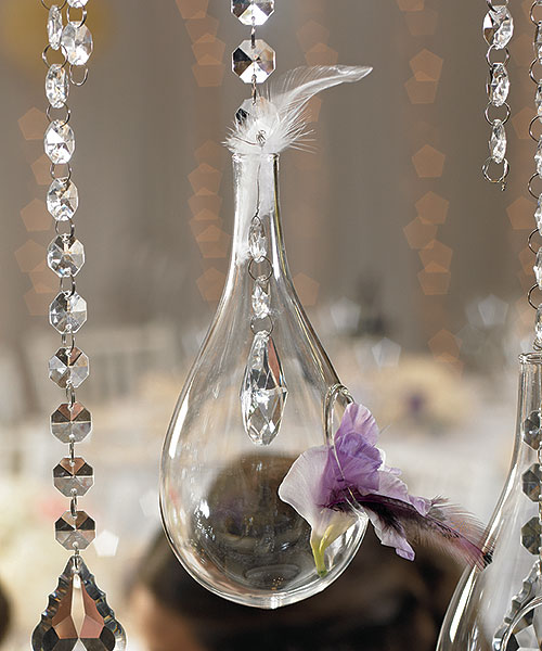 Blown Glass Tear-Drop Vases -Large