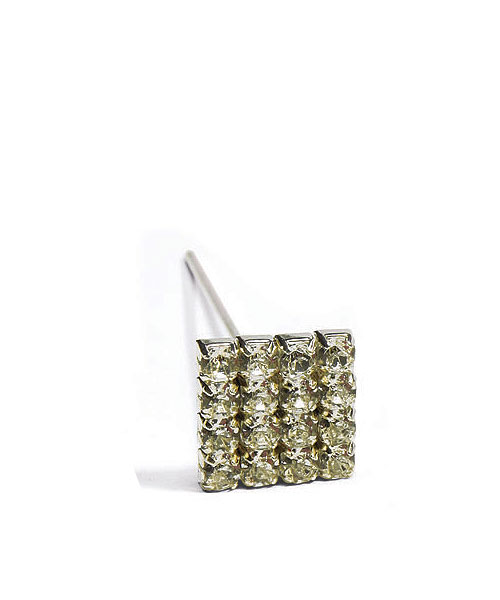 Crystal Square on 6 cm Needle
