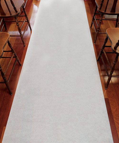 Wedding Aisle Runner - Plain White 33g Non-Woven Fabric - Plain White
