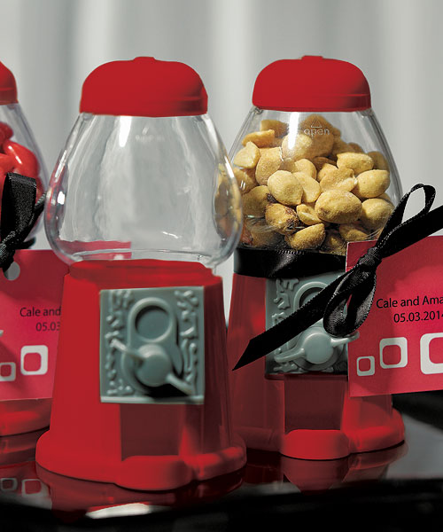 Empty Classic Red Gumball Machine