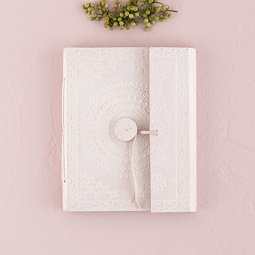 Leather Bound Journal Bohemian Style Guest Book