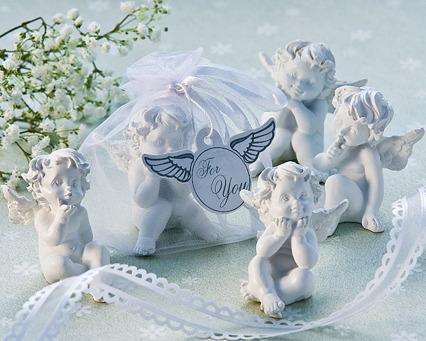 "Little Angel" Cherub Figurine Favors (Set of 4)