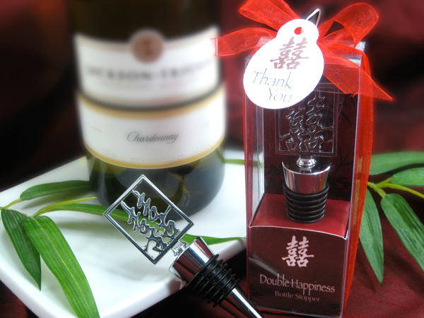 "Double Happiness" Shuang Xi Bottle Stopper in Harmony Gift Box