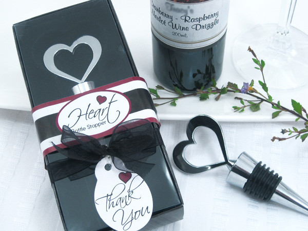 "Brilliant Heart" Bottle Stopper in Designer Gift Box