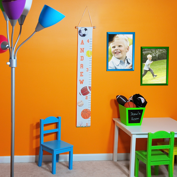 Sports Themed Growth Chart