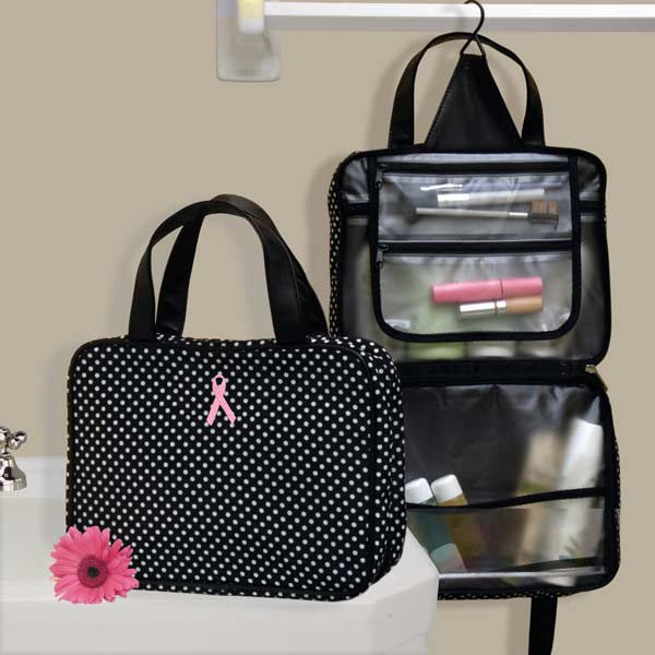 Breast Cancer Hanging Cosmetic Case