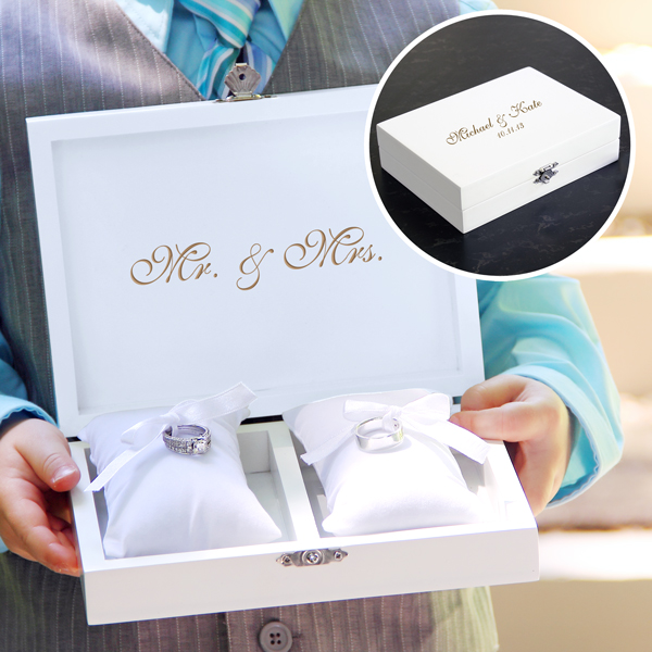 Ring Bearer Pillow Keepsake Box --Includes Jewelry Inserts