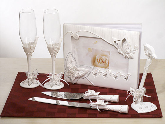 Butterfly Theme Bridal Accessories Set