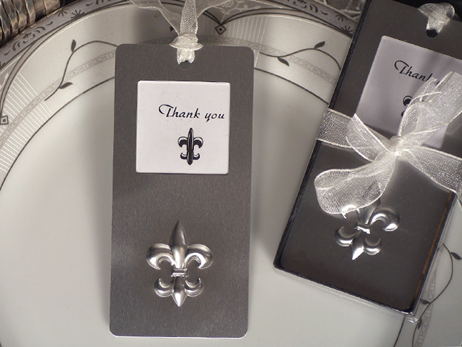 Mark it with memories bookmark collection fleur de lis design