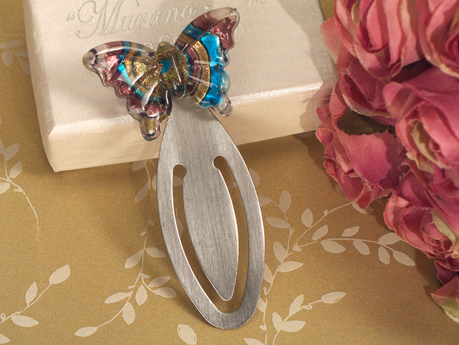 Murano Art Deco Butterfly design bookmark