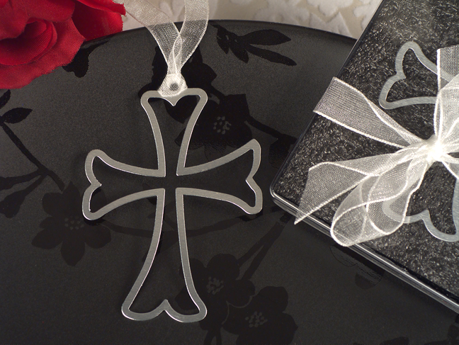Mark it with memories Cross design bookmark