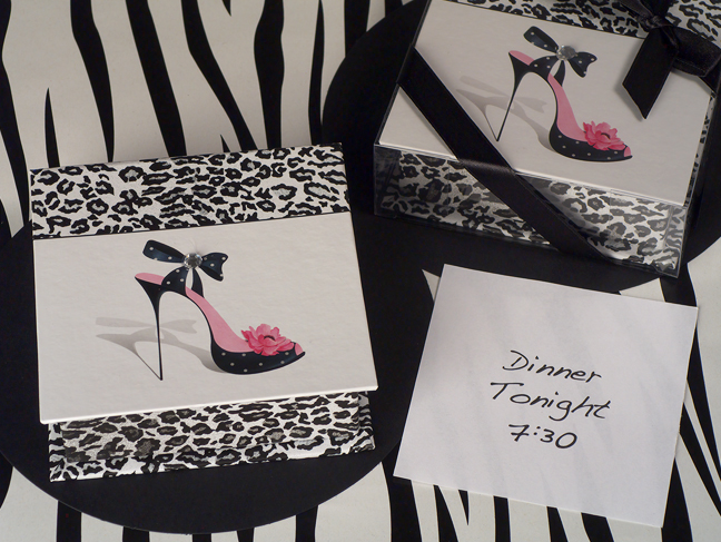 Dazzling Divas Memo box and memo pad