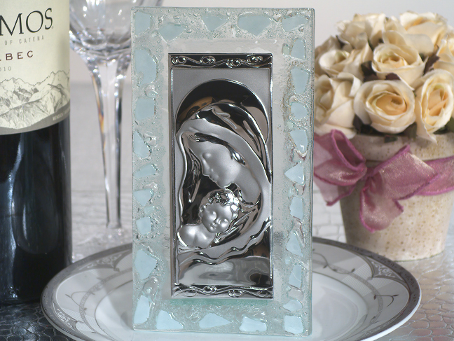 Murano Art Deco Icon with frosted white glass accents